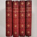 Plutarch: Lives of Illustrious Men in 4 volumes, bound edition 1892