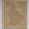 Carte rare des distances du Grand-Duché de Luxembourg, approuvée en 1889