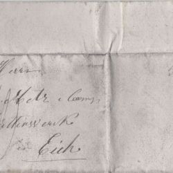 Korrespondenz vom 27.12.1851 zwischen Remich und Eich (Luxemburg)