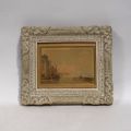 Aquarelle signée Vue de Venise par l'artiste F. Frantz (XIXe siècle)