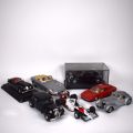 Sammlung von Burago- und Cabrio-Miniaturautos aus Metall 1/18