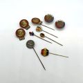 Sammlung von 10 Leichtathletik-Abzeichen aus vergoldetem Metall, darunter FSLSA 1921
