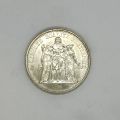 10 franc Hercules silver coin, 1970, rare and in good condition