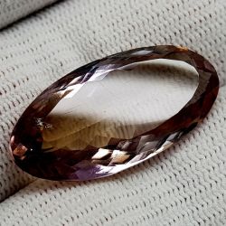 25.34 ct natural ametrine from Bolivia with GFCO Swiss certificate