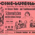 Film program for the Ciné Lutétia in Esch/Alzette, 1937, Rare advertising document