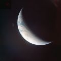 NASA Apollo 4. Rare photographie d'un croissant de Terre depuis l'espace