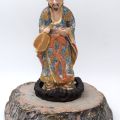 Porcelain figurine of a Japanese man in kimono