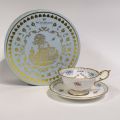 Coffret Wedgwood Ribbon and Roses : Tasse et sous-tasse modernes exquises