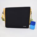 Sac Switch Bag RITZENHOFF jaune et noir, neuf avec bandoulière lila