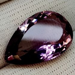 21.47 ct natural ametrine from Bolivia with GFCO Swiss certificate