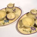 Service "Toi et Moi" Longwy avec Décor de Liserons et Lilas