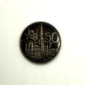 Pièce de 50 francs Baudouin, Expo 1958, argent 835‰, Belgique, 1958