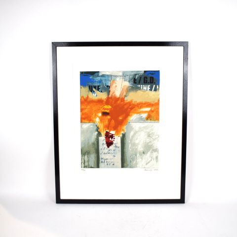 Lithographie signée de Robert Brandy, limitée à 75 exemplaires, datée 2006
