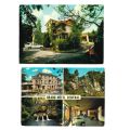 13 Postkarten von Hotels in Échternach, halbmoderne Souvenirs aus der Region