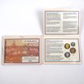 1990: Komplette luxemburgische Münzserie "Fleur de coin" in einem Etui