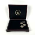 4-Piece 999 Silver Set: Monaco, France, Vatican City, San Marino