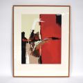 Lithographie signée B. Feierstein datée 2006, numérotée 86/100, format 65x50 cm