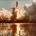 NASA. Space Shuttle Columbia (Mission STS-4). Superb panoramic takeoff