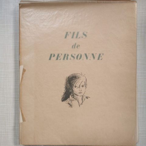 Édition originale illustrée de "Fils de Personne" par Henry de Montherlant, 1943