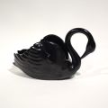 Cygne en faïence VILLEROY & BOCH Septfontaines, couleur noire, années 1950/1960