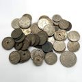 Set of 54 Belgian coins, Leopold II and Albert I