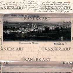 3 cartes postales "panorama" de Charles Bernhoeft, ca 1900