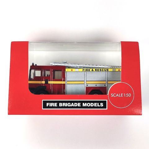 Modèle de camion de pompiers "Fire Brigade Models" par Paul Slade, état usé