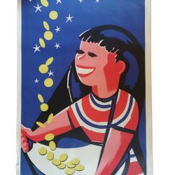 Original National Lottery poster designed by Lex Weyer in 1952