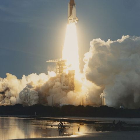 Décollage de la navette spatiale NASA, tirage chromogénique Kodak, circa 1985