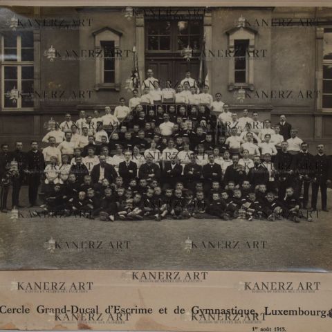 Photographie de 1915 du Cercle Grand-Ducal d'Escrime et de Gymnastique de Luxembourg