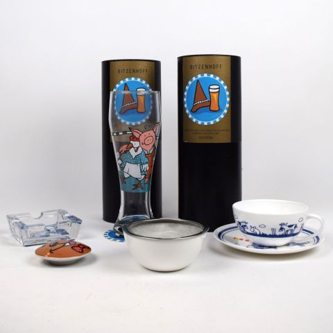 Ensemble de verres et accessoires RITZENHOFF par Gernot GUNGA, éditions 2004-2011