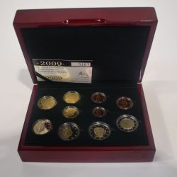 EURO 2009 coin set, Proof quality, limited edition of 2,500 pieces