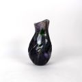 Vase in blown glass by Georges Mayer, violet, signed, 27 cm high