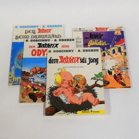 Lot de 4 bandes-dessinées ASTERIX de Goscinny et Uderzo