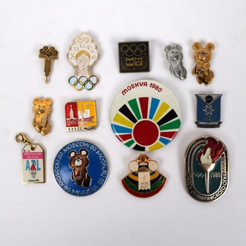 Collection de pin's des Jeux Olympiques : Atlanta, Sydney, Rio, Albertville, Grenoble
