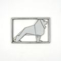 MAN metal emblem for truck 224, size 12 x 18 cm, circa 1998-2002