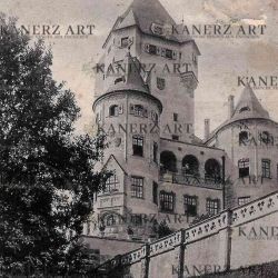 Postcard of the Château Grand-Ducal de Colmar-Berg in 1912