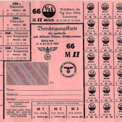 Ticket de rationnement lait femmes allaitantes - 21.8 au 17.9.1944 - Bel exemplaire