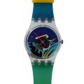 SWATCH LK 101 : collection 1986, modèle DAME "BLACK CORAL"
