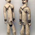 Exceptionnel couple de statues Ijos du Nigéria, témoins culturels et historiques