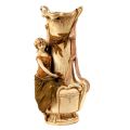 Rare vase Art Nouveau Royal Dux Bohemia avec femme accrochant drapé