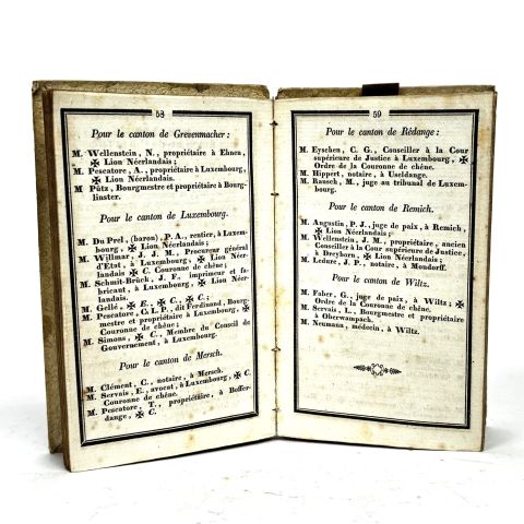 Almanach de Luxembourg pour l'an 1847 - Édition rare et précieuse
