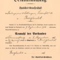 Convocation 1916 : Réunion Association Syndicats Bourglinster | Bel état, 26 x 21 cm