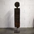 Planche sculptée en bois lourd du peuple GURAGE : Origine Éthiopie/Tanzanie, 132 cm