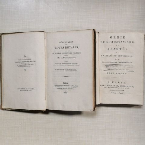 Réflexions sur le système religieux et politique : Montlosier et Chateaubriand
