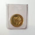 22 Kt John und Robert Kennedy Goldmünze, 1963-1968, 3g in Plastik verpackt
