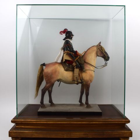 Eugène LELIEPVRE  - Sculpture de général de cavalerie française de la guerre de trente ans