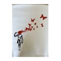 BANKSY , ButterflyGirl, Official Poster The World of Banksy
