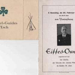 Invitation to the annual Esch Girl Guides party in 1934