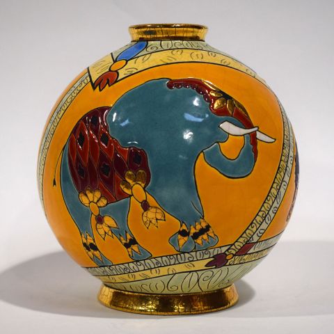 LONGWY Vase modèle "Circus"